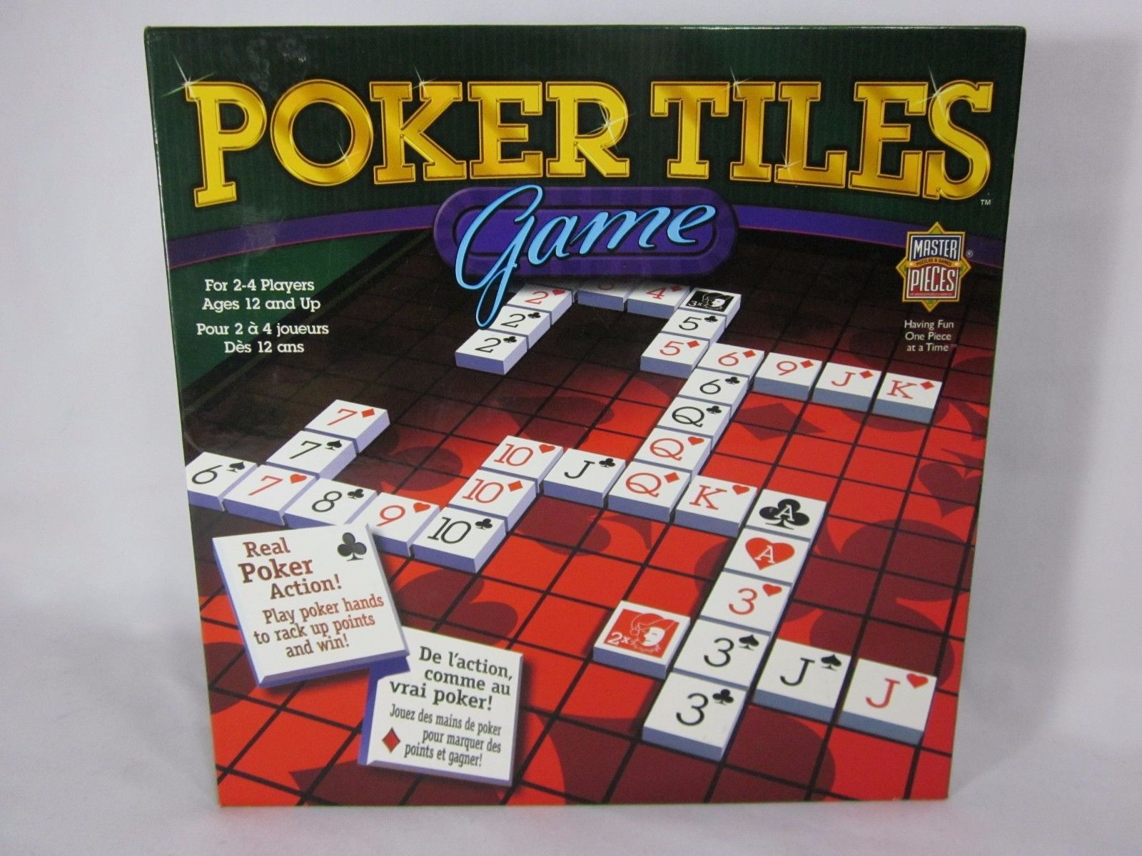 Poker Tiles Game Board Game. Scrabble type game.