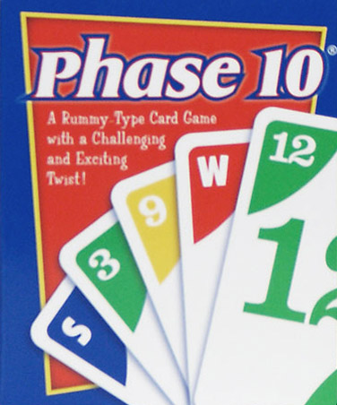 Phase 10 Card Game box.