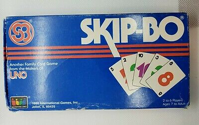 Vintage Skip Bo Family Card Game.