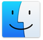 Apple Macintosh Mac face logo.