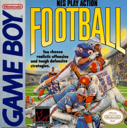 (Original) Game Boy® NES Play Action Football game box front.