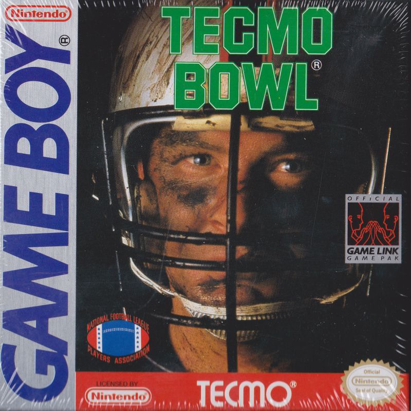 (Original) Game Boy® Tecmo Bowl game box front.