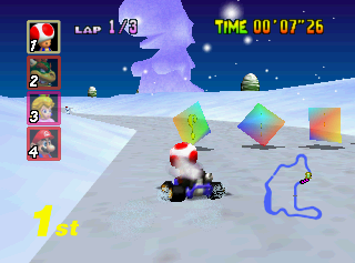 Mario Kart 64 - Flower Cup - Frappe-Snowland 1.