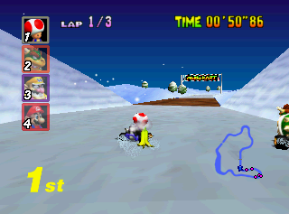 Mario Kart 64 - Flower Cup - Frappe-Snowland 2.