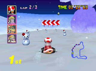 Mario Kart 64 - Flower Cup - Frappe-Snowland 3.