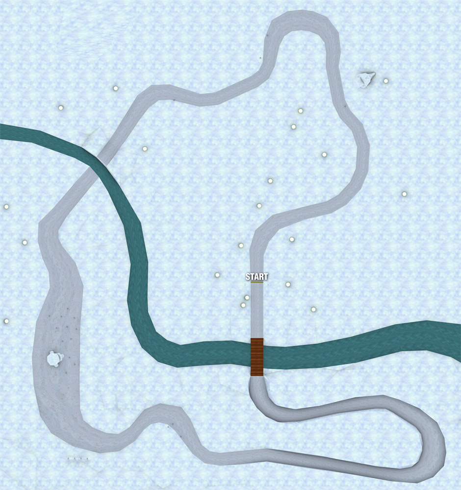 Mario Kart 64 - Flower Cup - Moo Moo Farm map.