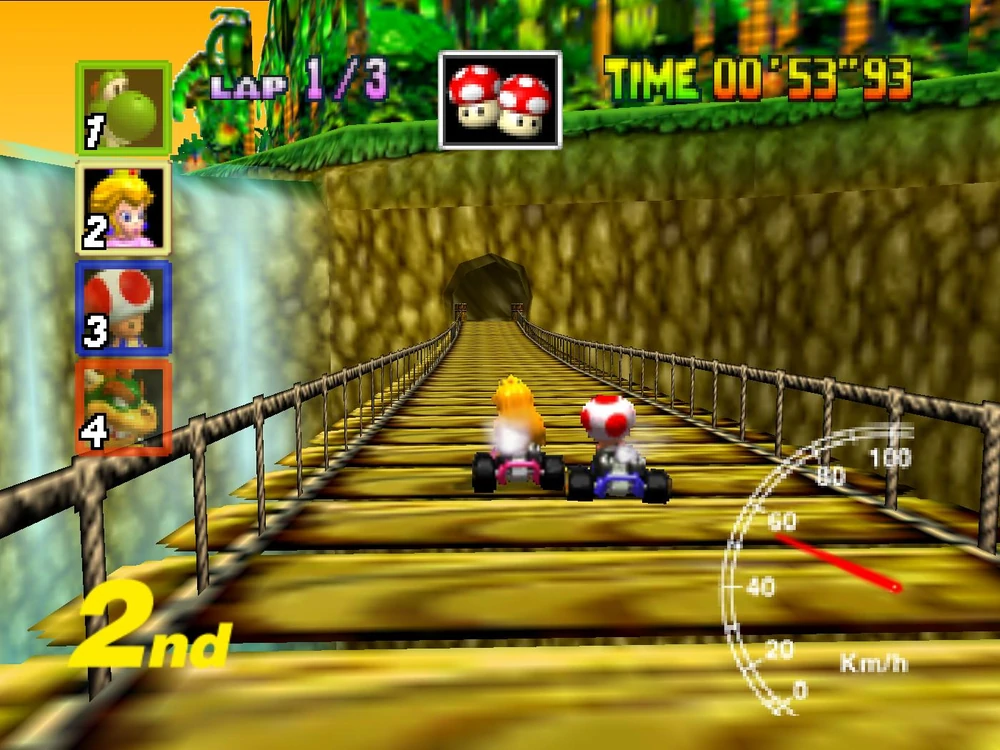 Mario Kart 64 - Special Cup - D.K.'s Jungle Parkway 5.