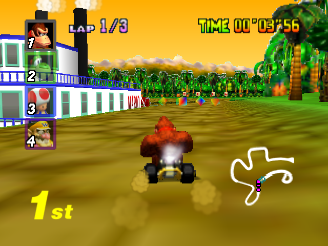Mario Kart 64 - Special Cup - D.K.'s Jungle Parkway 6