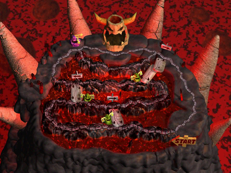 Bowser's Magma Mountain map.