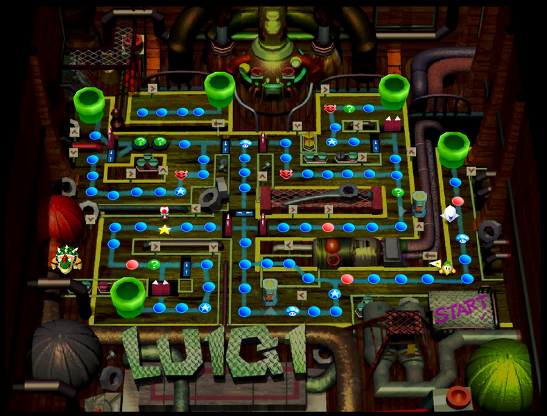 Luigi's Engine Room map