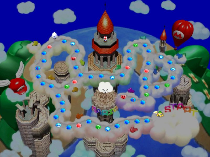 Mario's Rainbow Castle map