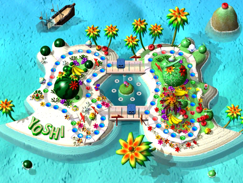 Yoshi's Tropical Island Map.