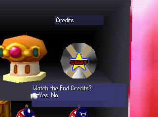 Mario Party 1 Credits.