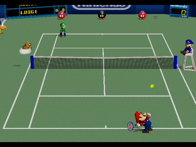 Mario Tennis for N64 Hard Court.