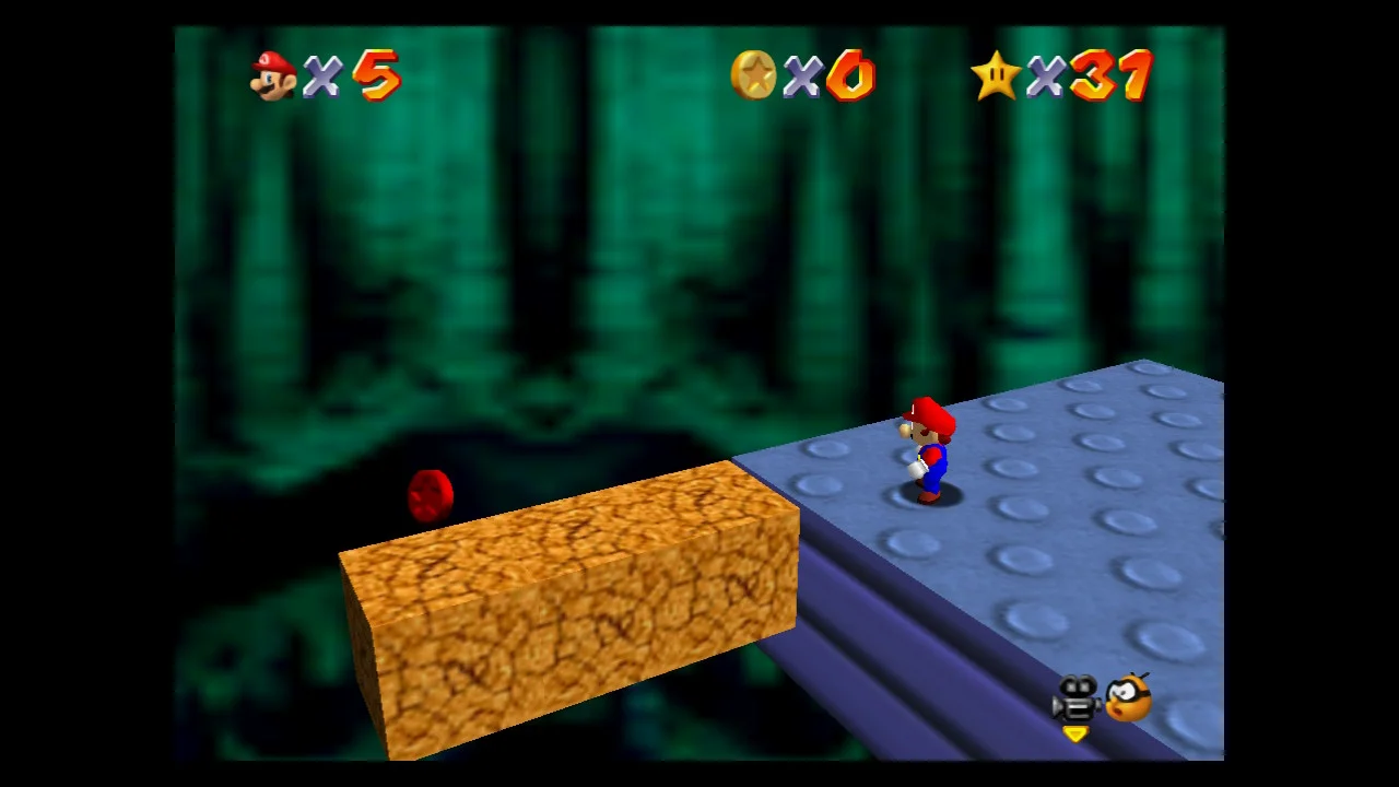 Super Mario 64 - 4. Bowser in the Dark World 8 Red Coins - Peach's Castle Secret Stars 2.