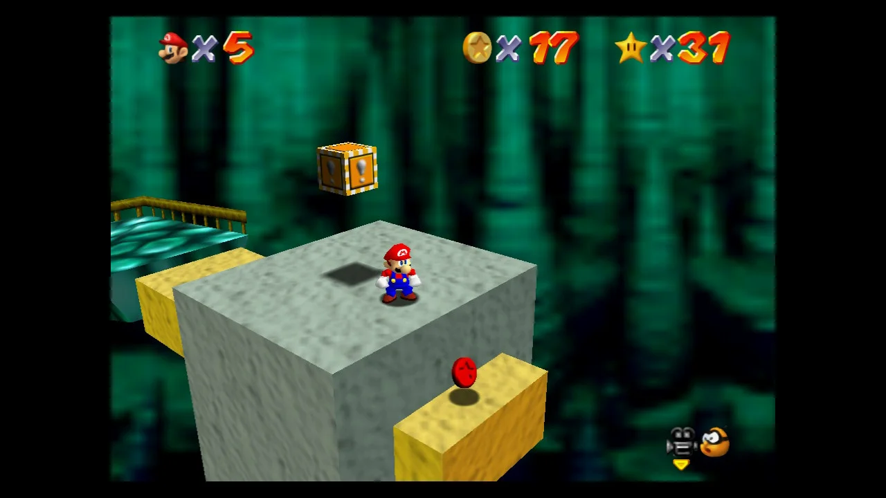 Super Mario 64 - 4. Bowser in the Dark World 8 Red Coins - Peach's Castle Secret Stars 5.