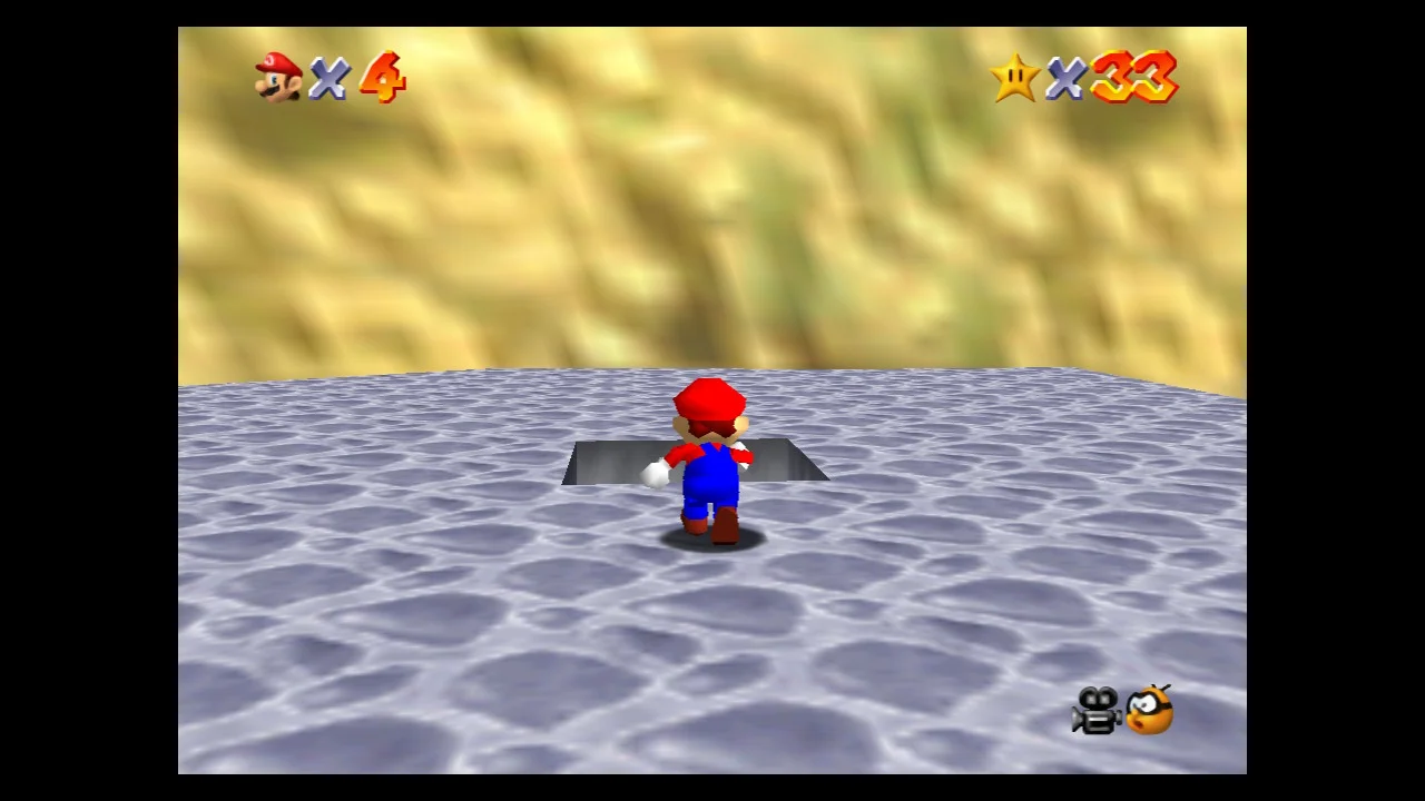 Super Mario 64 - 7. Vanish Cap Under the Moat 8 Red Coins - Peach's Castle Secret Stars 2.