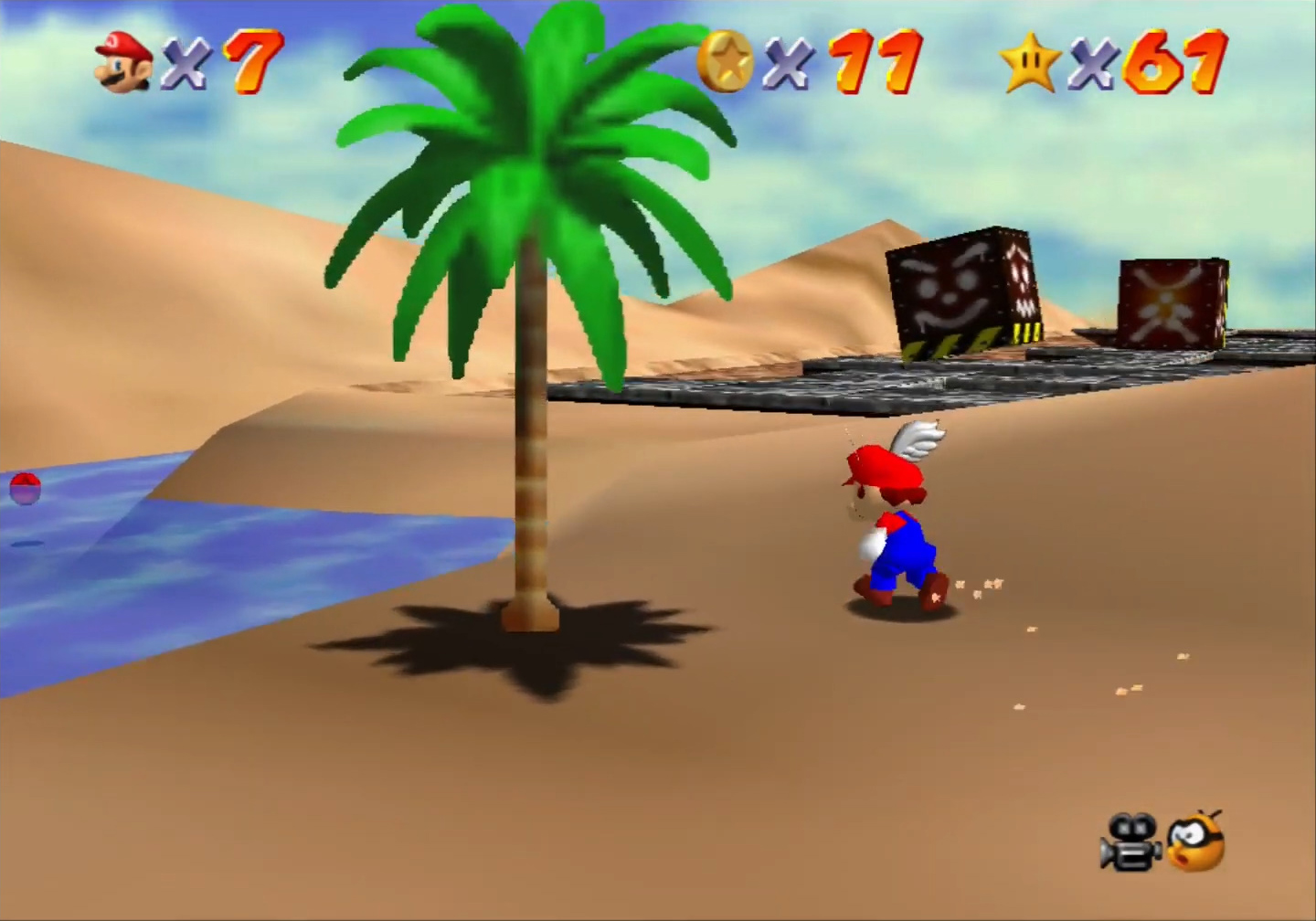Super Mario 64 - 5. Free Flying for 8 Red Coins - Shifting Sand Land 4.