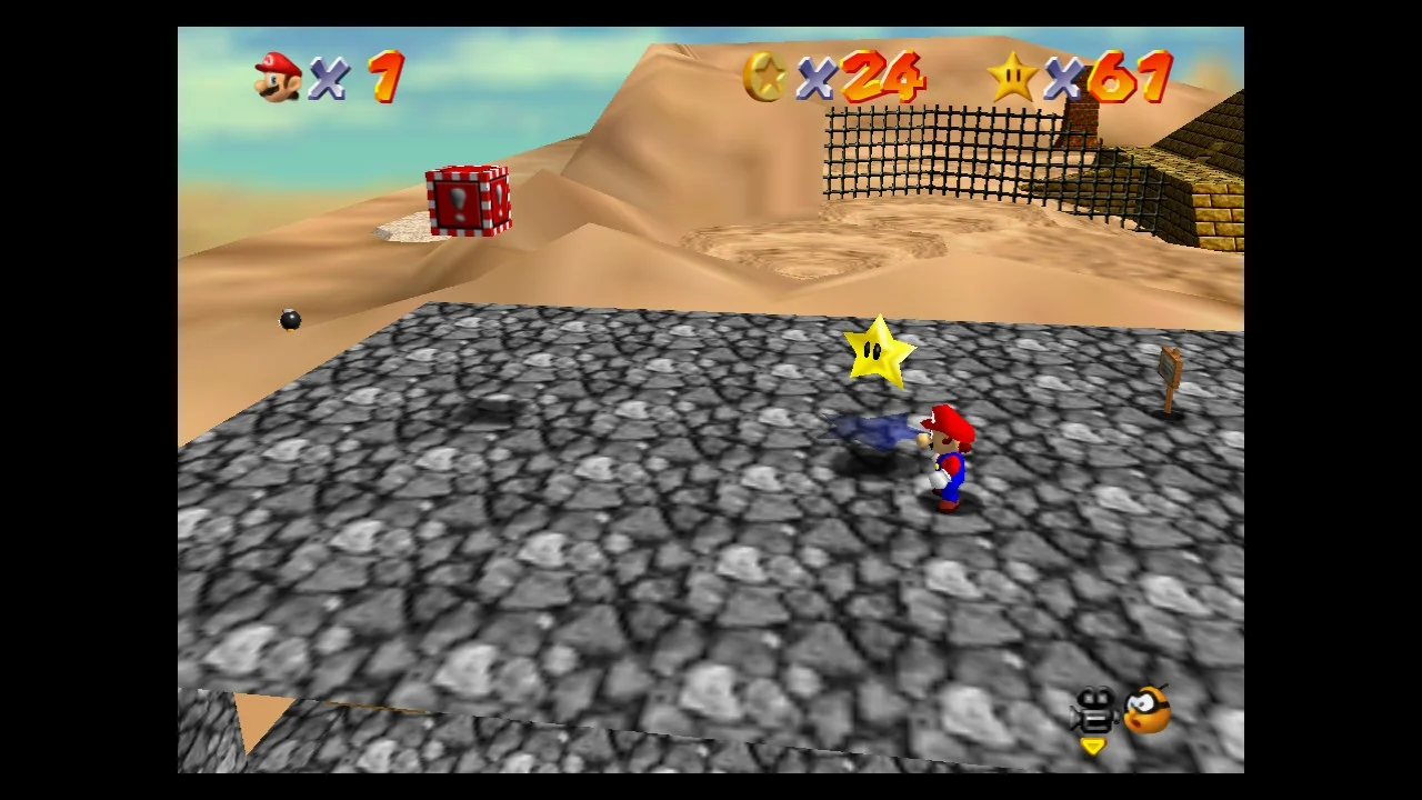 Super Mario 64 - 5. Free Flying for 8 Red Coins - Shifting Sand Land 8.
