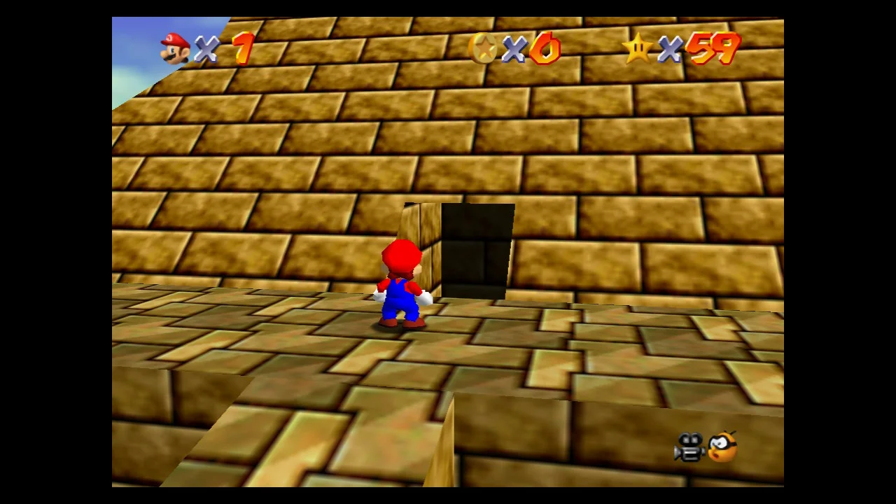 Super Mario 64 - 6. Pyramid Puzzle - Shifting Sand Land 1.