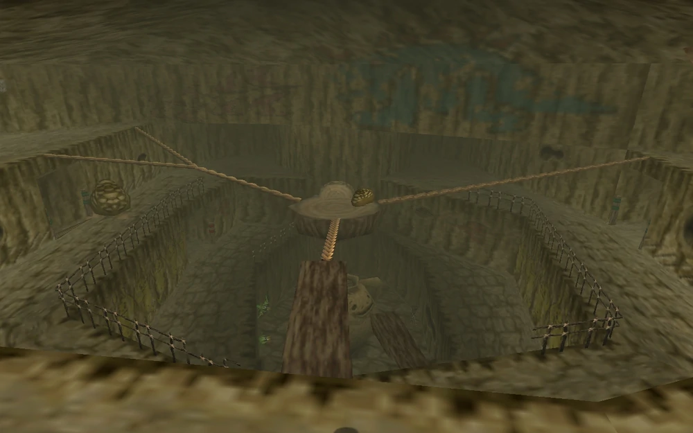 the interior of Goron City from The Legend of Zelda: Ocarina of Time - Walkthrough.