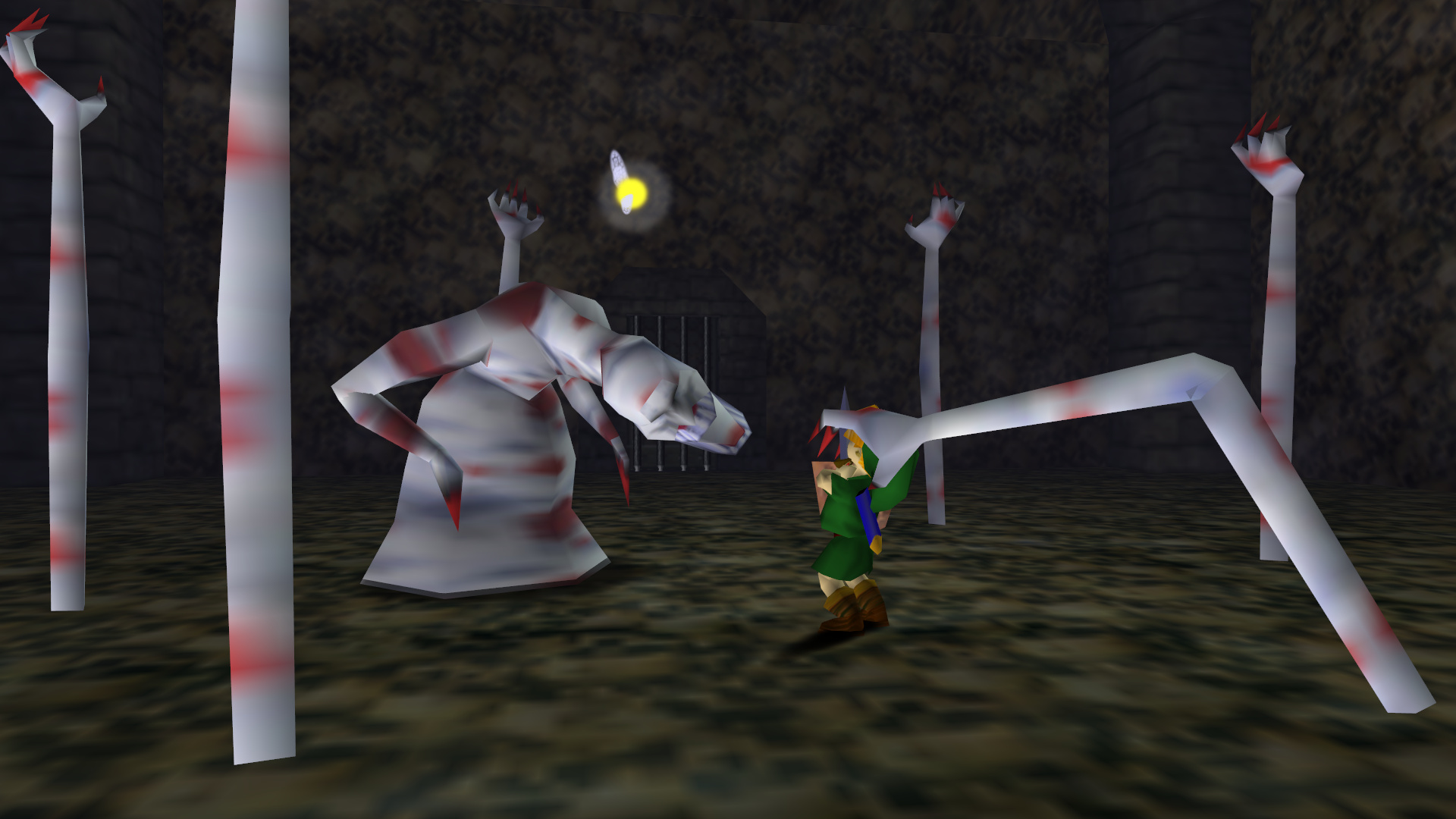 the interior of Kakariko Village from The Legend of Zelda: Ocarina of Time - Walkthrough