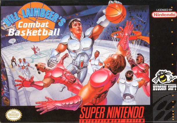 SNES - Super Nintendo® Entertainment System® Bill Laimbeer's Combat Basketball game box front.