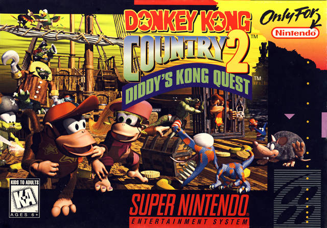 SNES - Super Nintendo® Entertainment System® Donkey Kong Country 2: Diddy Kongs Quest game box front.
