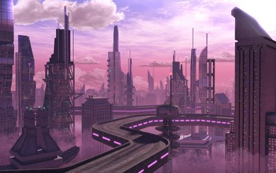 F-Zero Mute City Skyline.