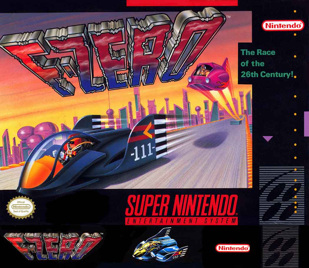 SNES - Super Nintendo® Entertainment System® F-Zero game box front.