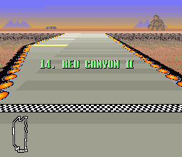 F-Zero King League 4 Red Canyon II - Race Track Starting Line.
