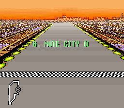 F-Zero Queen League 1 Mute City II - Track Starting Line.