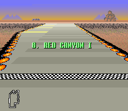 F-Zero Queen League 3 Red Canyon I - Track Starting Line.