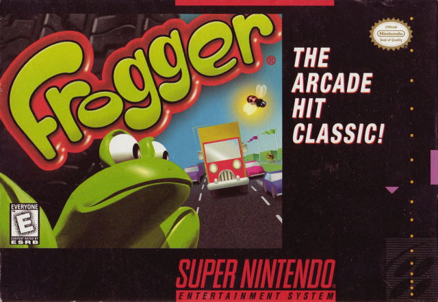 SNES - Super Nintendo® Entertainment System® Frogger game box front.