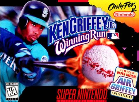SNES - Super Nintendo® Entertainment System® Ken Griffey Jr's Winning Run game box front.