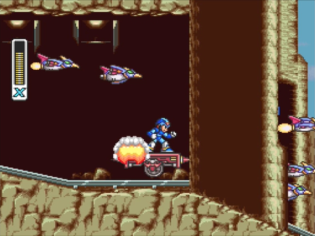 Mega Man X: Armored Armadillo Metal Wing.