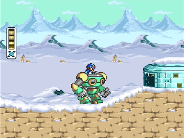 Mega Man X: Chill Penguin Ride Armor.