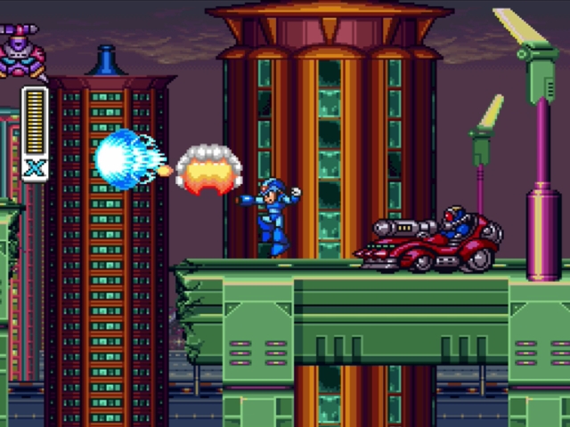 Mega Man X: Highway level - Road Attacker.