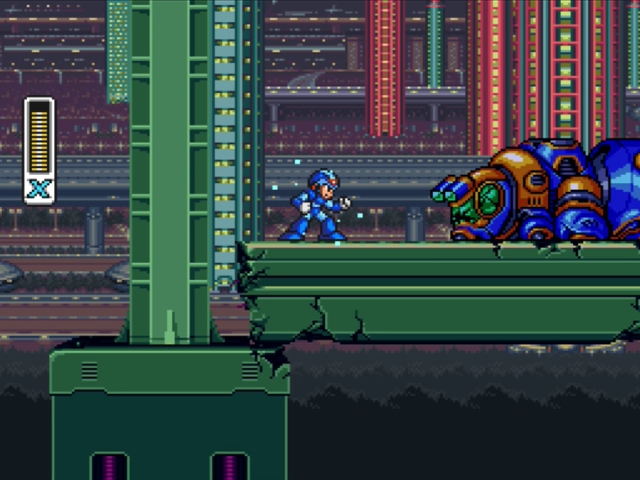 Mega Man X: Highway level - Green Energy.