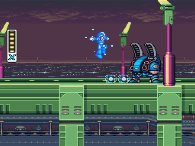 Mega Man X: Highway level - Gun-Volt.