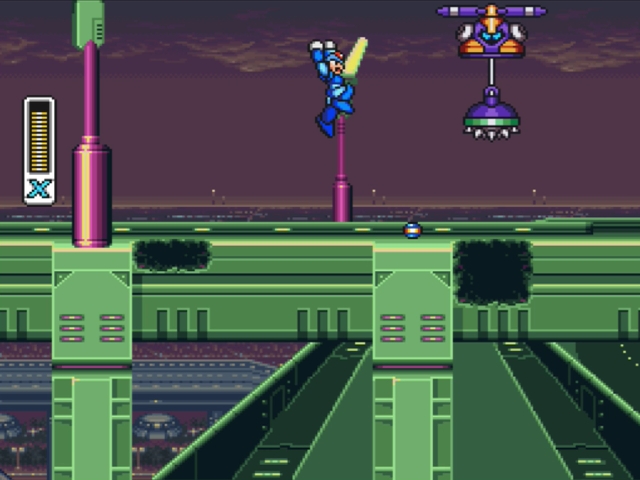 Mega Man X: Highway level - Crusher.