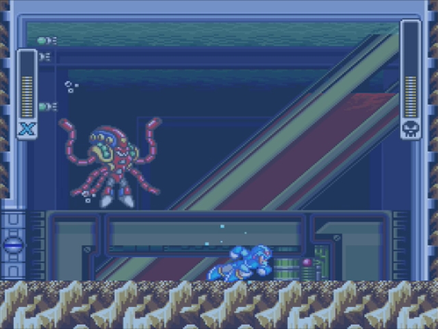 Mega Man X: Launch Octopus Boss.