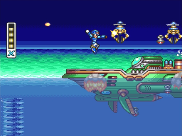Mega Man X: Launch Octopus Sky Claw.