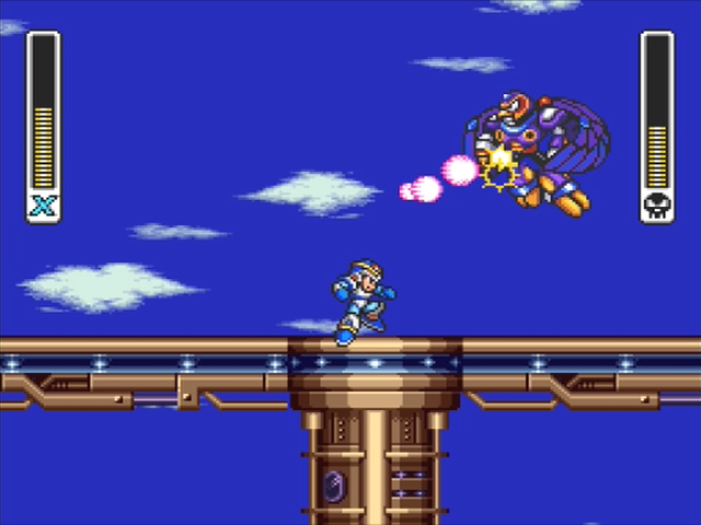 Mega Man X: Sigma Fortress Stage 2 Storm Eagle.