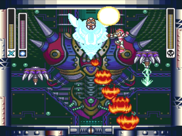 Mega Man X: Sigma Fortress Stage Sigma Velgauder Bot.