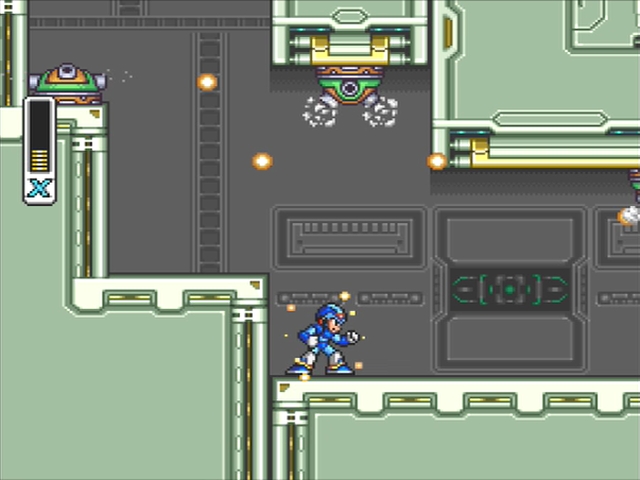 Mega Man X: Spark Mandrill Turn Cannon.