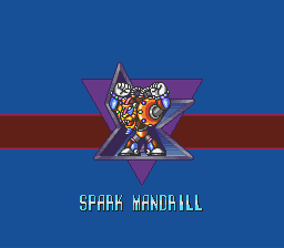 Mega Man X Spark Mandrill Title.