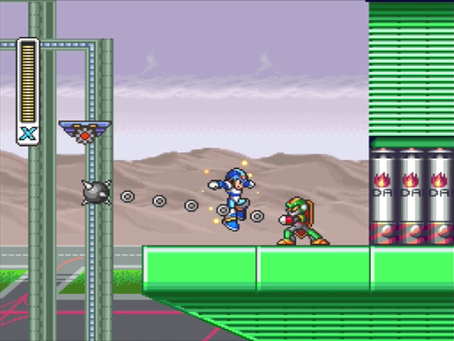 Mega Man X: Storm Eagle stage 2.