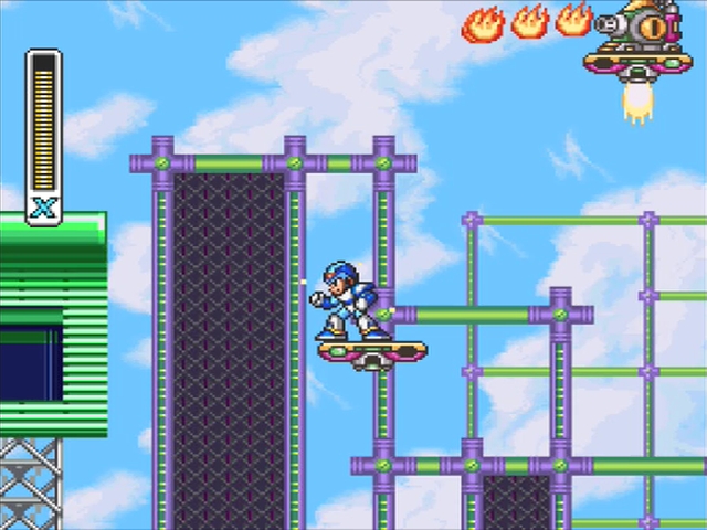 Mega Man X: Storm Eagle Flamer.
