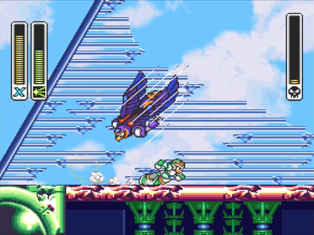 Mega Man X: Storm Eagle Boss.